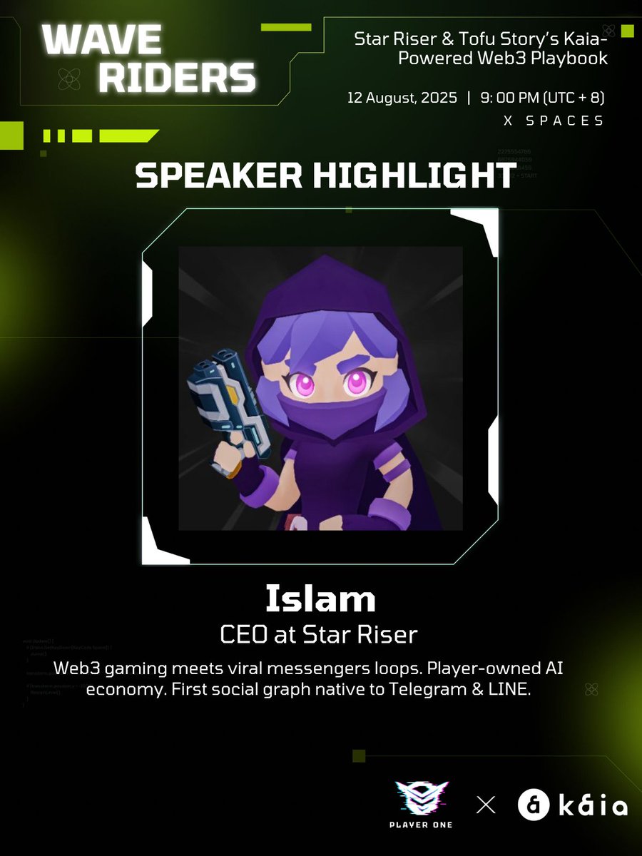 Islam: Architect of AI-Powered GameFi Economies 🤖🎮 <a href="/ishzhv/">islam</a> CEO, Star Riser | Web3 Gaming Pioneer | Farcana Alum

Why Follow Him?
🔹 From Concept to Execution: Co-founded Farcana (2022), navigating the full Web3 startup gauntlet—tokenomics, community building, and AAA gameplay.