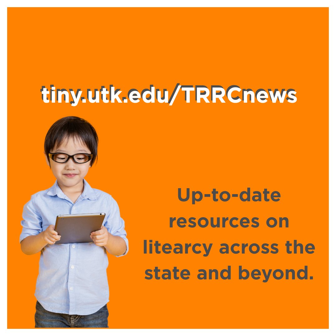 Tennessee Reading Research Center (@tnreadresearch) on Twitter photo Where can you get up-to-date resources on literacy across TN & beyond? 
Our newsletter! And tomorrow, we are sending our Back-To-School edition, which includes a resource for instructors and tutors. 
Are you signed up? Click here to stay informed: tiny.utk.edu/TRRCNews Where can you get up-to-date resources on literacy across TN & beyond? 
Our newsletter! And tomorrow, we are sending our Back-To-School edition, which includes a resource for instructors and tutors. 
Are you signed up? Click here to stay informed: tiny.utk.edu/TRRCNews