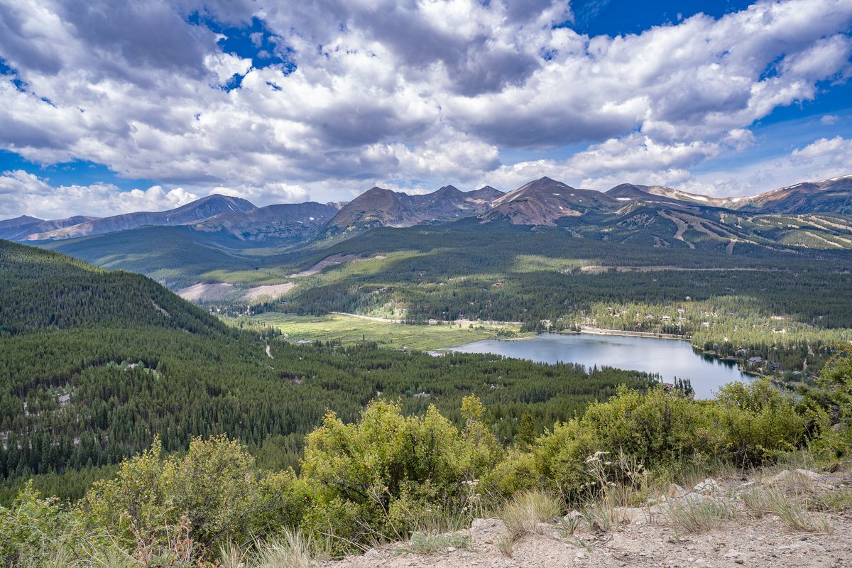The view out over Breckenridge, Colorado from Boreas Pass