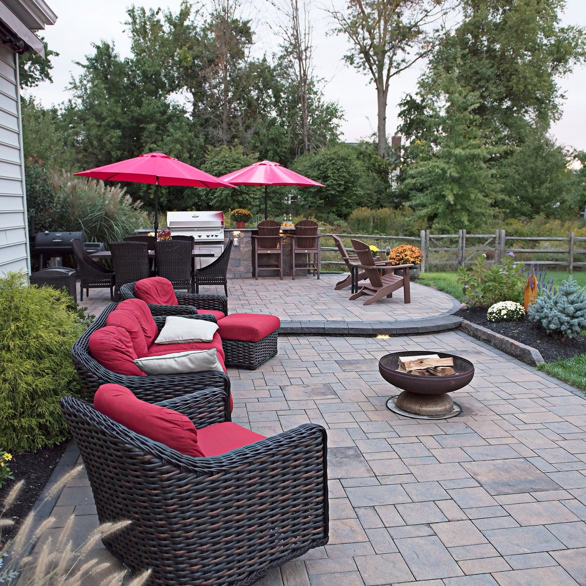 Evenings are better out here. This outdoor living space—expertly installed by Green Acres Nursery—is perfect for elevated entertaining, from wine nights to weekend grilling. #OutdoorKitchenGoals #PaverPatio
#EntertainInStyle