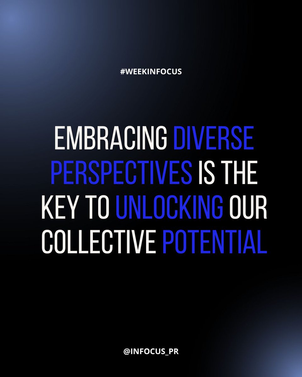 infocus_pr's tweet image. In a world that thrives on complexity, it's our differences that offer the richest insights. Sometimes we forget that the mosaic of experiences is what shape us! Let's listen and care. 🫶 #WeekinFocus