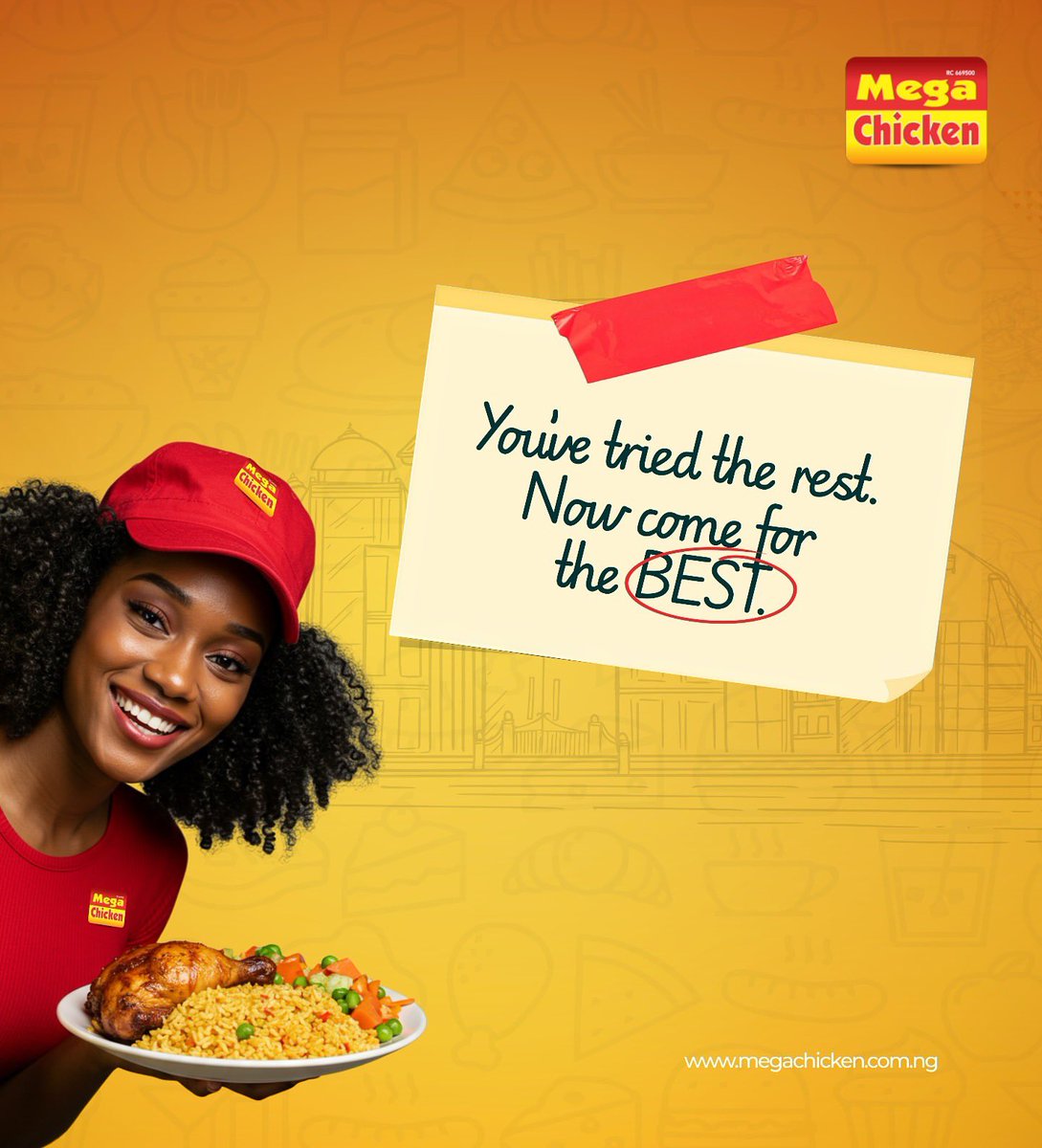 We always serve you like royalty! 

#megachicken