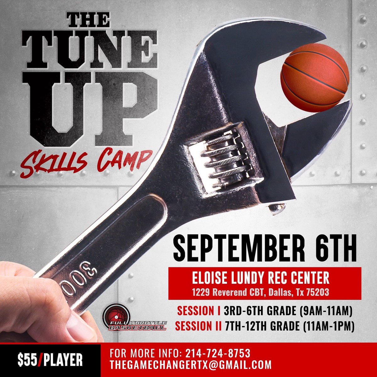 SAVE THE DATE‼️

2025 Tune Up Skills Camp

This event is designed to prepare players to remain sharp by fine tuning their skills for the upcoming fall and winter season.

Primary Skill Focus:
-Ball Handling
-Finishing w/ Contact
-Speed &amp; Agility
-LOTS of Shooting
-3 v 3 Concepts