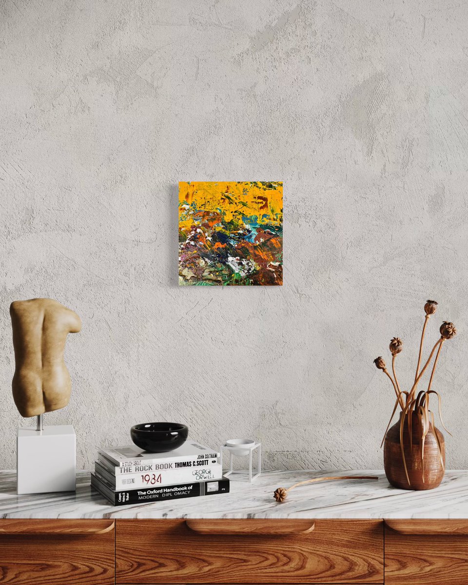 KatyaMontesArt's tweet image. A vivid explosion of color and texture, capturing chaotic beauty in its layers. Oil on stretched canvas. Both original and prints in various sizes and orientations are available. #vibrantcolors #abstractpattern #texturedsurface #natureinspired #dynamiccomposition #art