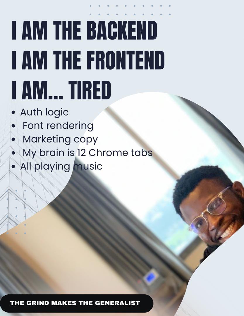 codewith_caleb's tweet photo. I opened my codebase today and realized something…
Half my work isn’t “coding” at all. It’s context switching:
- Jumping from backend auth logic
- To fixing font rendering in mobile
- To tweaking marketing copy
- StartupJourney #DevLife #Softwaredeveloper #LinkedInTechChallenge https://t.co/JXK7mxRoQf