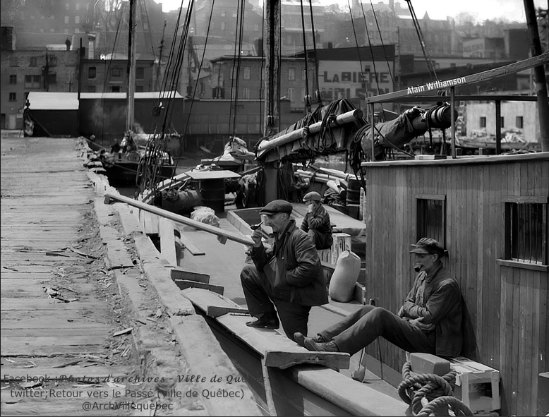 Au port de Québec vers 1920