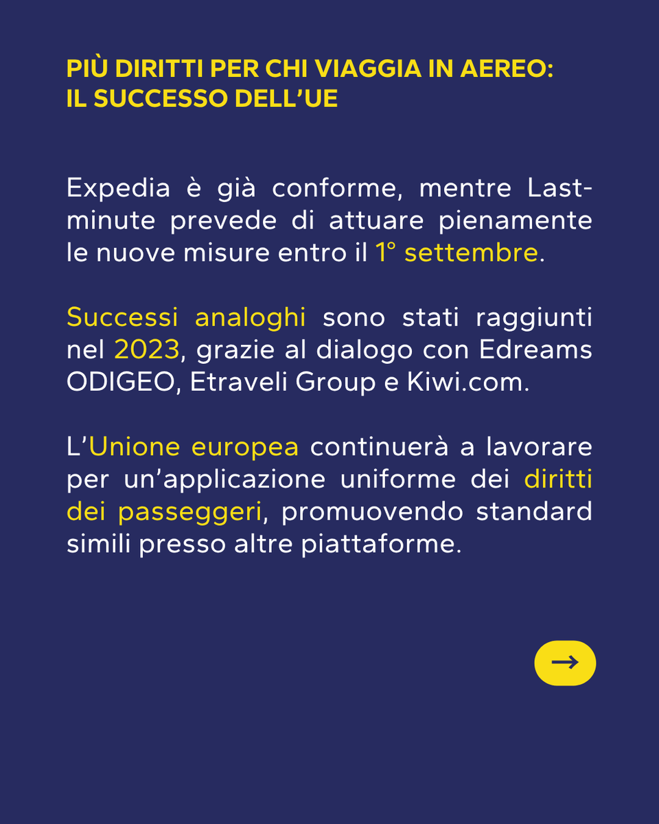 ProgeuAPS's tweet photo. Risultati concreti dal dialogo tra #Bruxelles e le piattaforme #Expedia e #Lastminute

Ora sono 5 le agenzie online che aderiscono alle stesse linee guida

Sfoglia il carosello e viaggia informato!

Credit photo: @EU_Commission 

@EDCittadiRoma 

#UE #ED #trasporti #passeggeri https://t.co/BSkA3L31bb