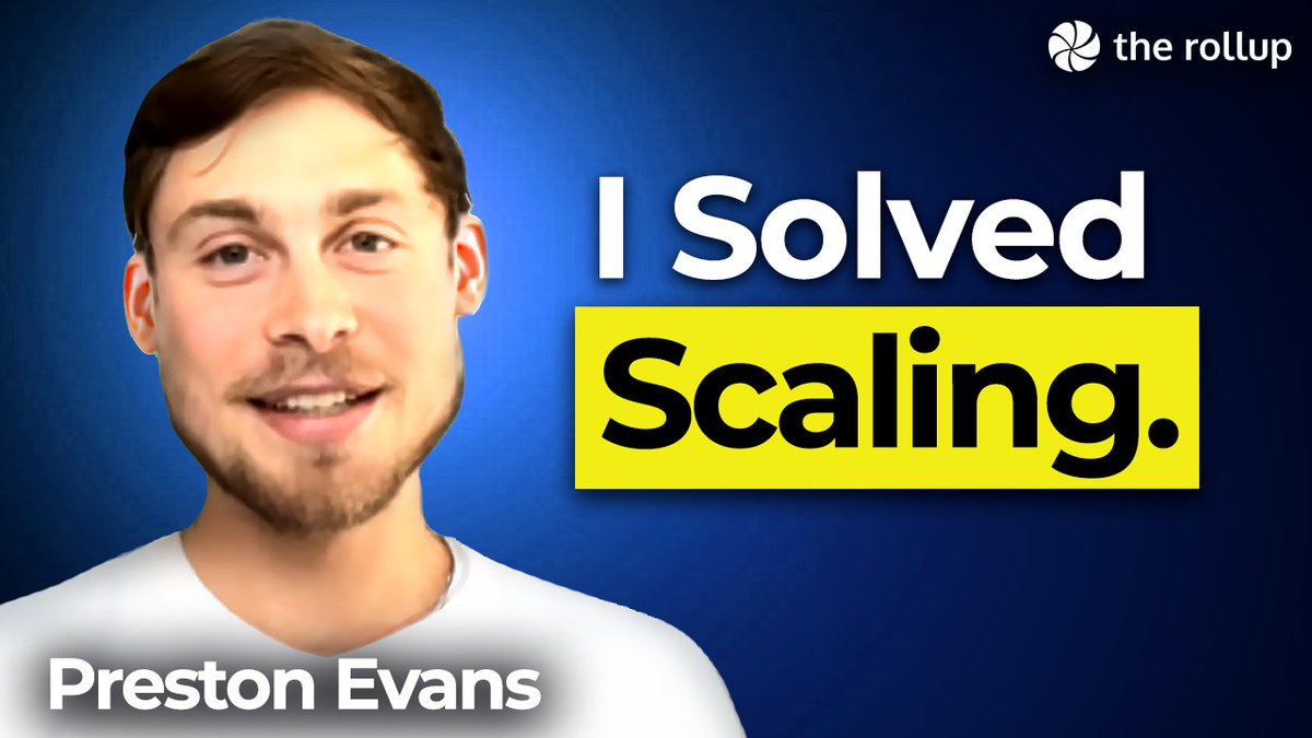 暗号のスケーリングソリューションについて語るPreston Evans
