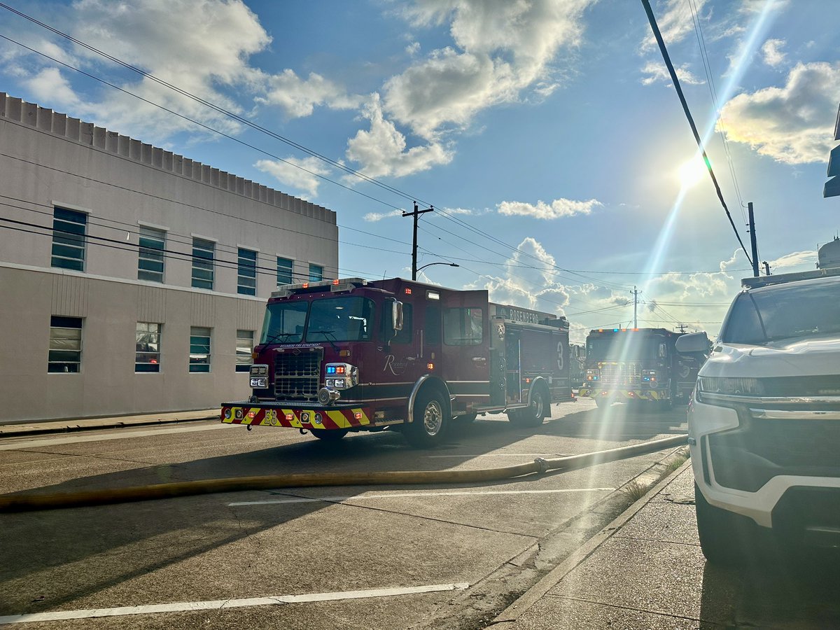 Happening now in the 1900 block of Avenue G. Rosenberg Fire Department on scene.

Please avoid the area.