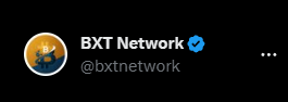 bxtnetwork's tweet photo. ✅ Officially Verified!
Our BXT Network X account is now VERIFIED
Follow us for the latest updates, announcements, and exclusive info!
#BXT #Verified #Crypto https://t.co/i1fFaDVWA5