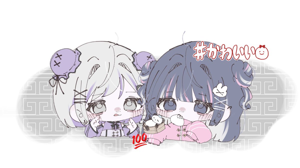 まめこちゃんからヘッダーのペア画もらって嬉しすぎる♡
ほんと可愛い！マジでありがとう😭