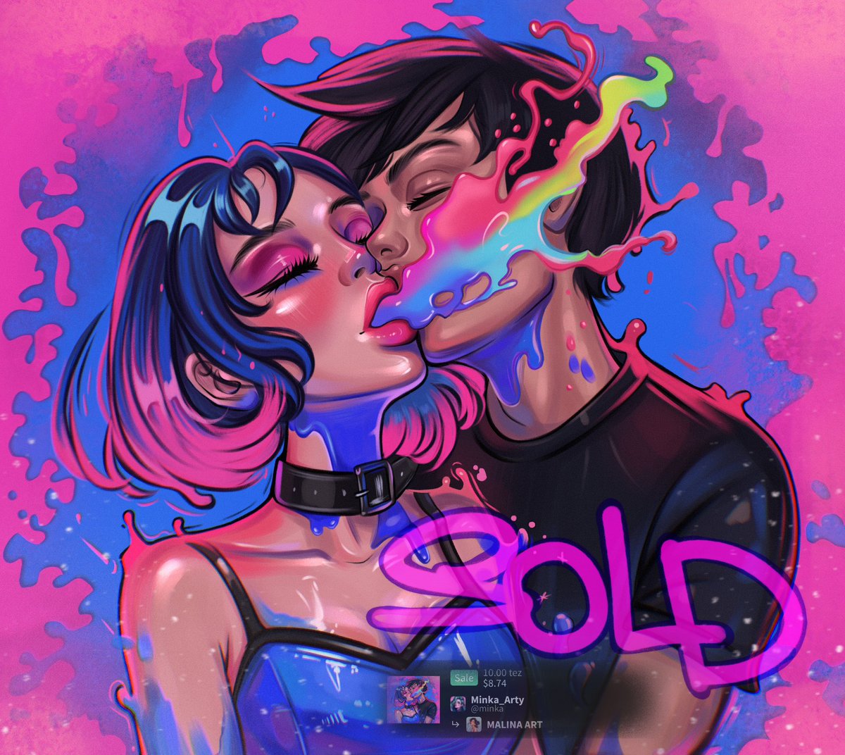 MINKA | DRIP (@minka_arty) on Twitter photo ✨ SOLD ✨
"Chromatic Kiss" has found its new home 💋🌈
This piece is pure emotion — a moment where color became language and love became electricity.
I’m deeply grateful to the collector who connected with it on that level.
Thank you dear <a href="/MalinkiArt/">ᴍᴀʟɪɴᴀ 🍀 🅐🅡🅣</a> for supports my work — ✨ SOLD ✨
"Chromatic Kiss" has found its new home 💋🌈
This piece is pure emotion — a moment where color became language and love became electricity.
I’m deeply grateful to the collector who connected with it on that level.
Thank you dear <a href="/MalinkiArt/">ᴍᴀʟɪɴᴀ 🍀 🅐🅡🅣</a> for supports my work —