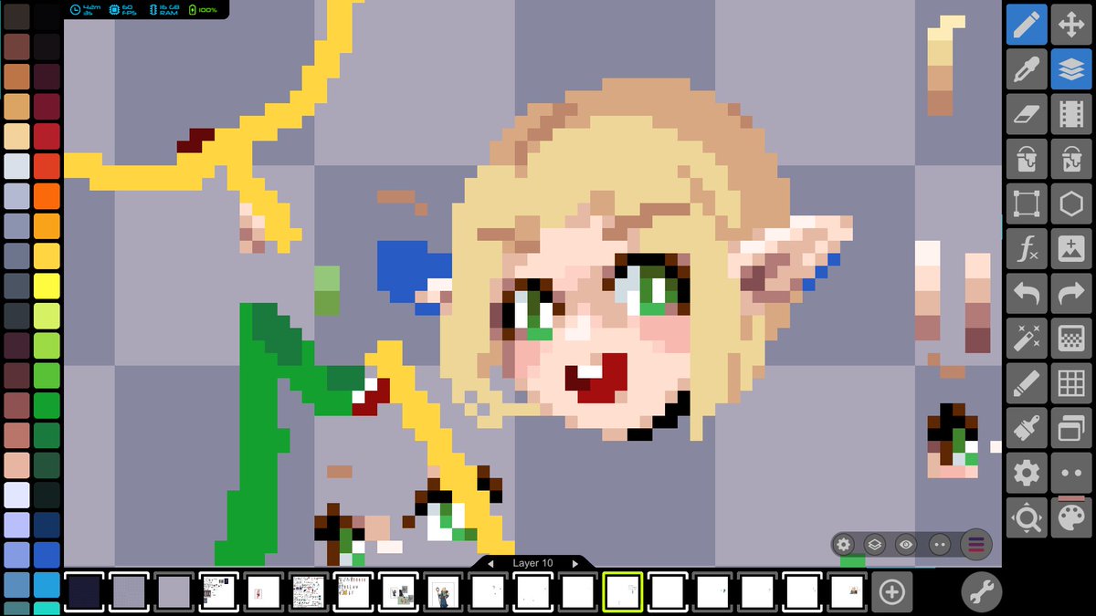 pakitheghost's tweet image. #ダンジョン飯 #pixelart