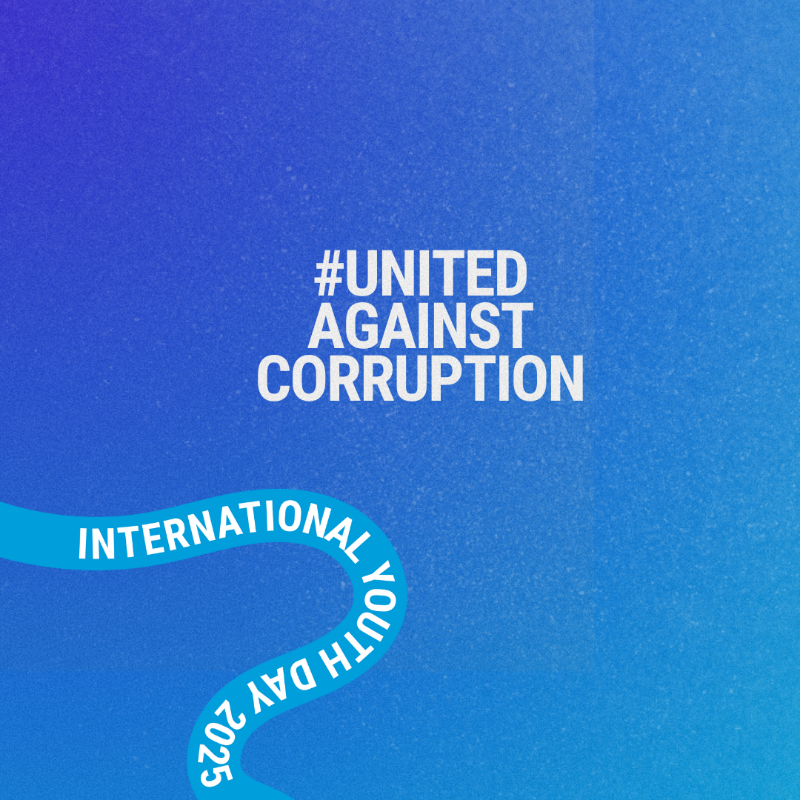 UNODC_FinCrime's tweet photo. This International Youth Day, we celebrate young people shaping peace by strengthening integrity where it starts - our communities.

Let's stand #UnitedAgainstCorruption and let #YouthLeadPeace