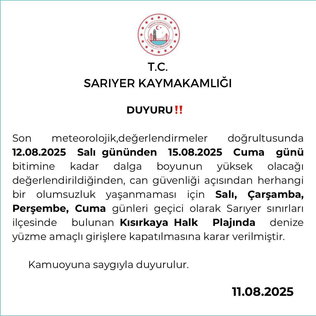 T.C. Sarıyer Kaymakamlığı (@tc_sariyer) on Twitter photo 