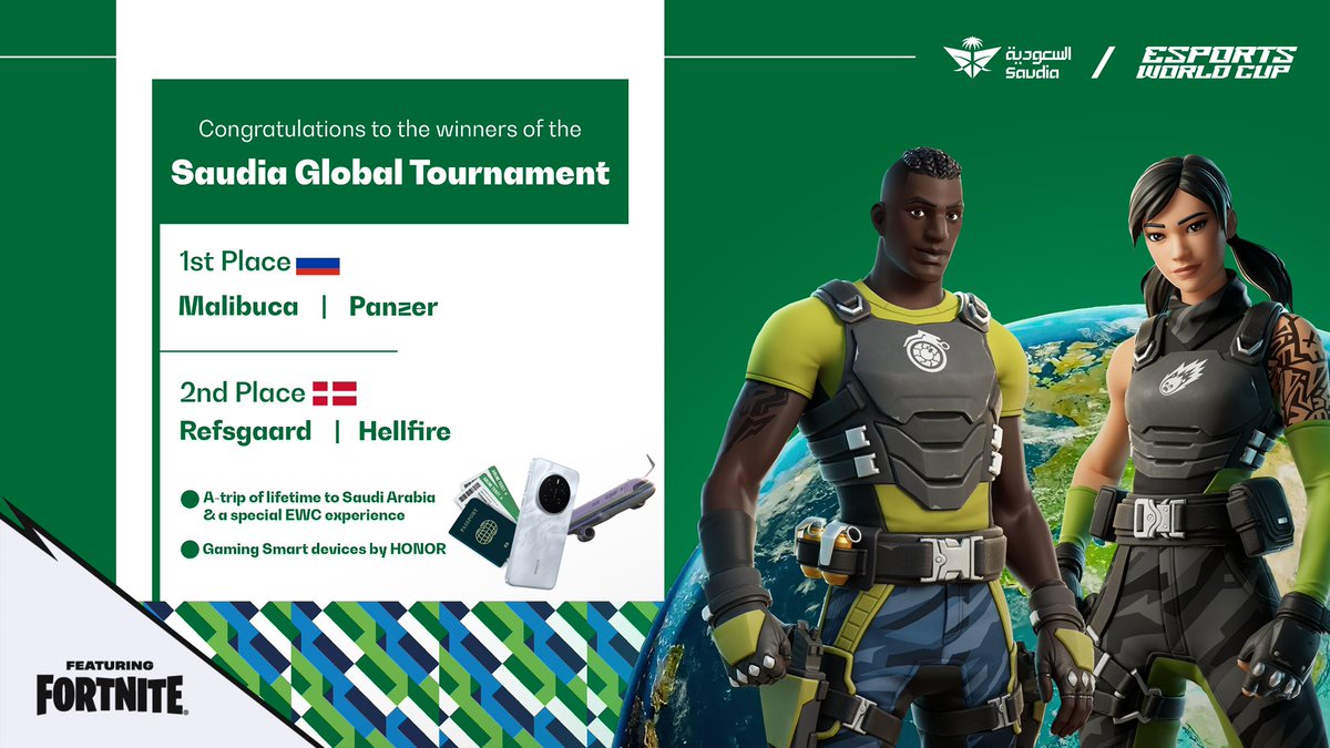 SaudiAirlinesEn's tweet image. 🏆 Congratulations to #Saudia&apos;s Global Tournament champions ✈️🎮

We look forward to seeing you at EWC closing week in #Riyadh 🇸🇦

#ThisIsHowWeFly