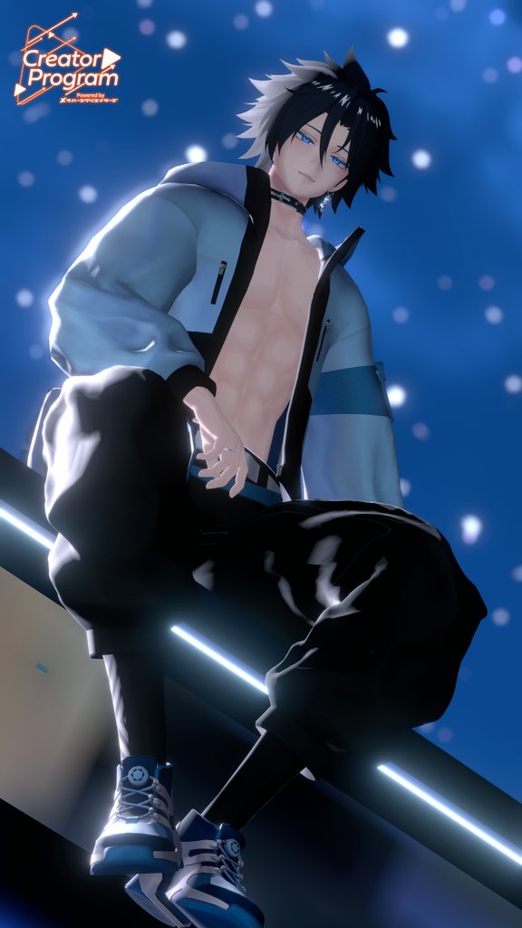 Night sky ✨🌙

#MetaverseCreators_Fashion #VRCメンズ服 #komano3d #VRChatPhotography