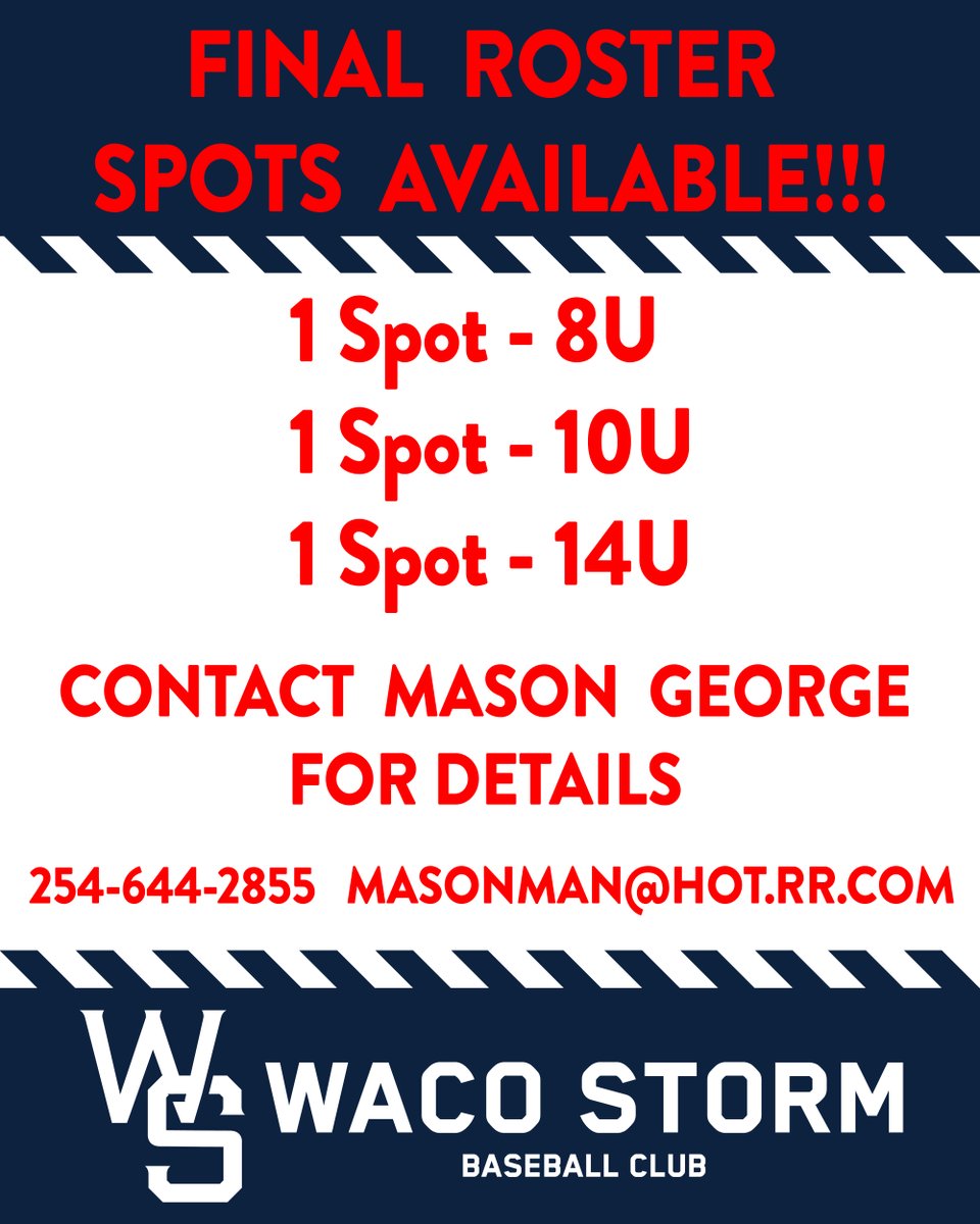 Waco Storm Baseball Club tweet media