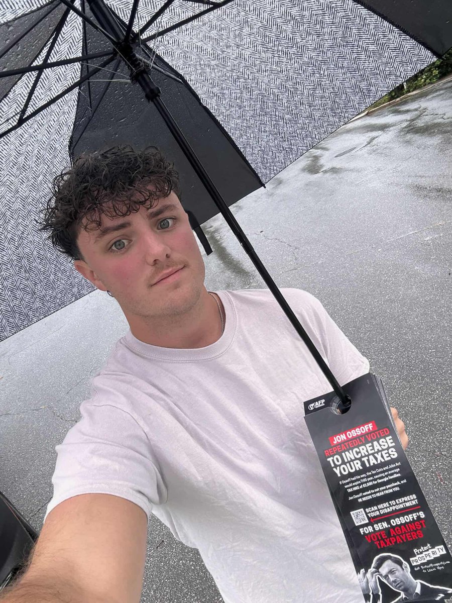Jacquelyn Harn (@harn_jacquelyn) on Twitter photo Even in the rain, we’re knocking on doors to tell Georgians the truth: ❌
Jon Ossoff voted against the OBBB — which would’ve let the Trump Tax Cuts expire this year, hitting you with a $2,500 tax hike.
We won’t stop until <a href="/ossoff/">Jon Ossoff</a> is held accountable ➡️ americansforprosperity.actcentr.com/Signup/tell-co… Even in the rain, we’re knocking on doors to tell Georgians the truth: ❌
Jon Ossoff voted against the OBBB — which would’ve let the Trump Tax Cuts expire this year, hitting you with a $2,500 tax hike.
We won’t stop until <a href="/ossoff/">Jon Ossoff</a> is held accountable ➡️ americansforprosperity.actcentr.com/Signup/tell-co…