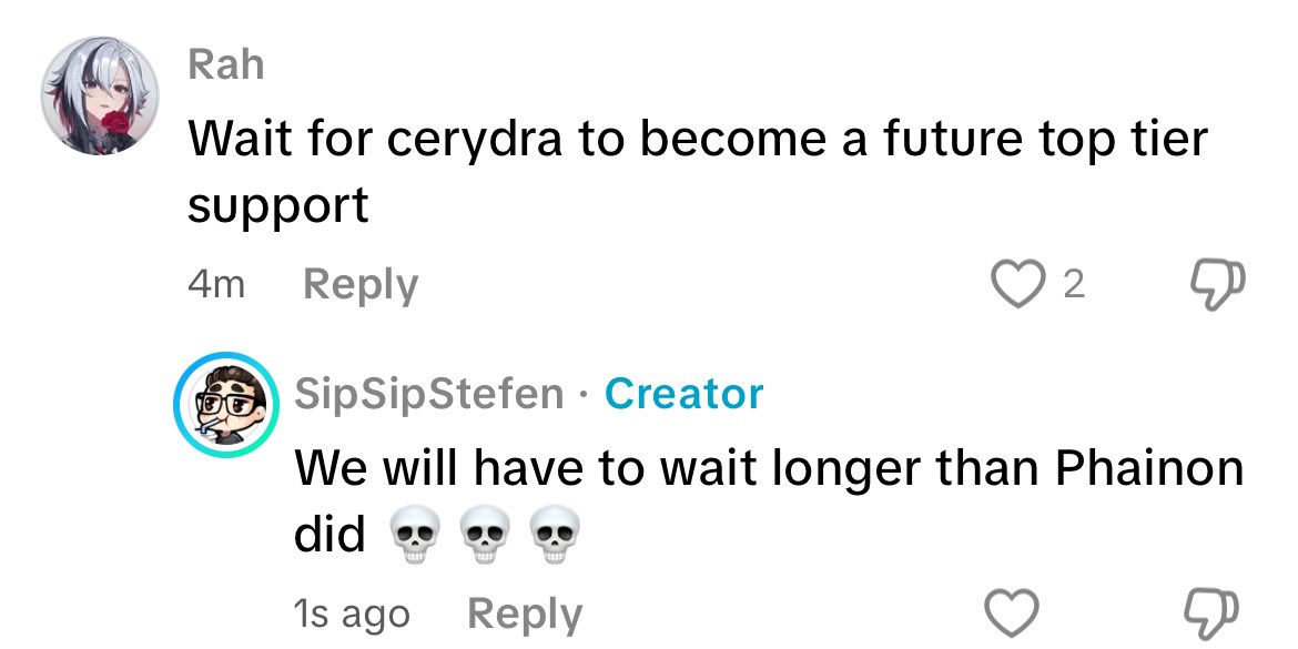 Cerydra Mains are delusional