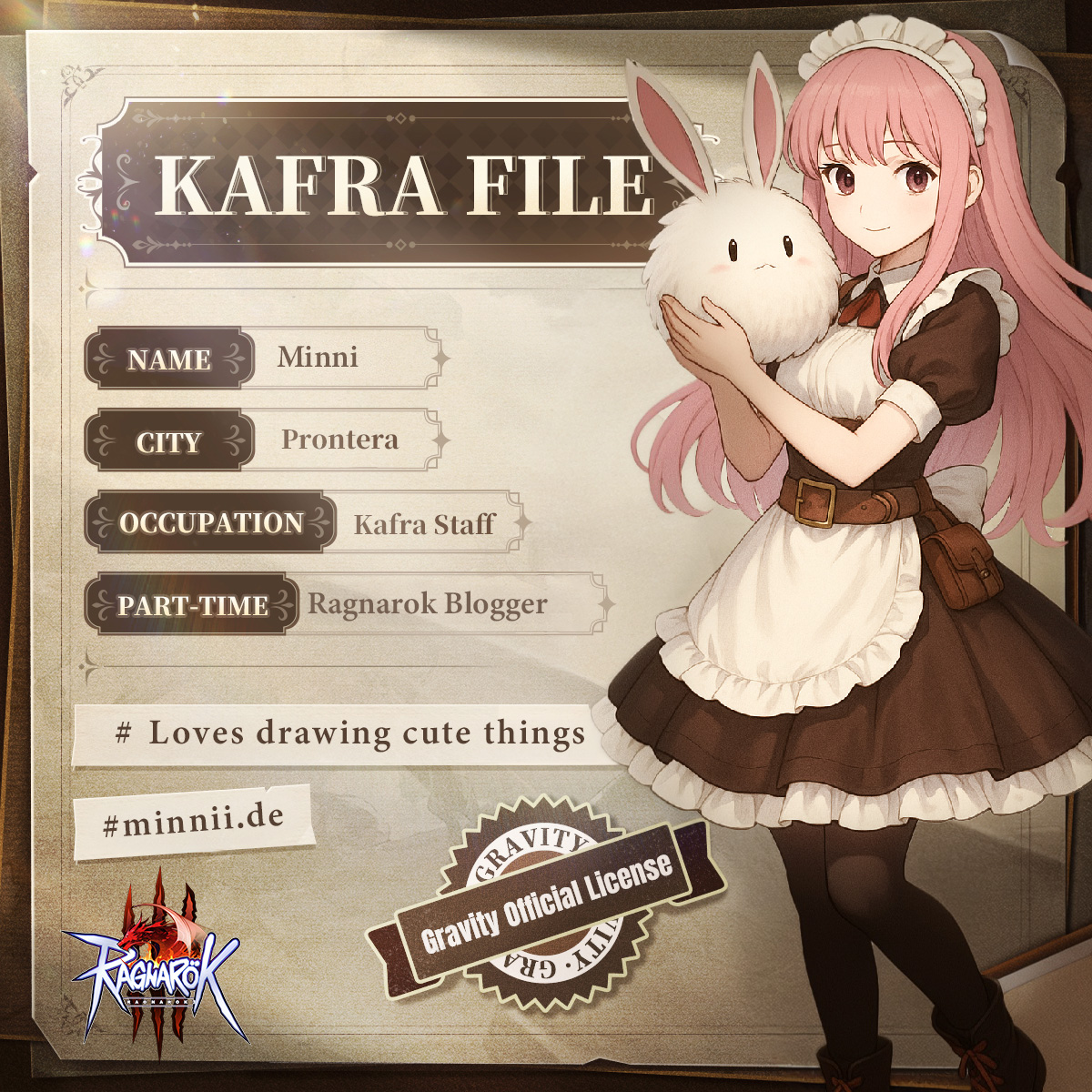 Daily_Minni's tweet photo. Kafra Minni need a Friend Code, please, to join the playtest — thank you! xD

@Ragnarok3Global @ro3global 

#Minni #Kafra #RagnarokOnline3 #RO3 #gravity #JoyMaker #RagnarokOnline https://t.co/juSWdu5IBF