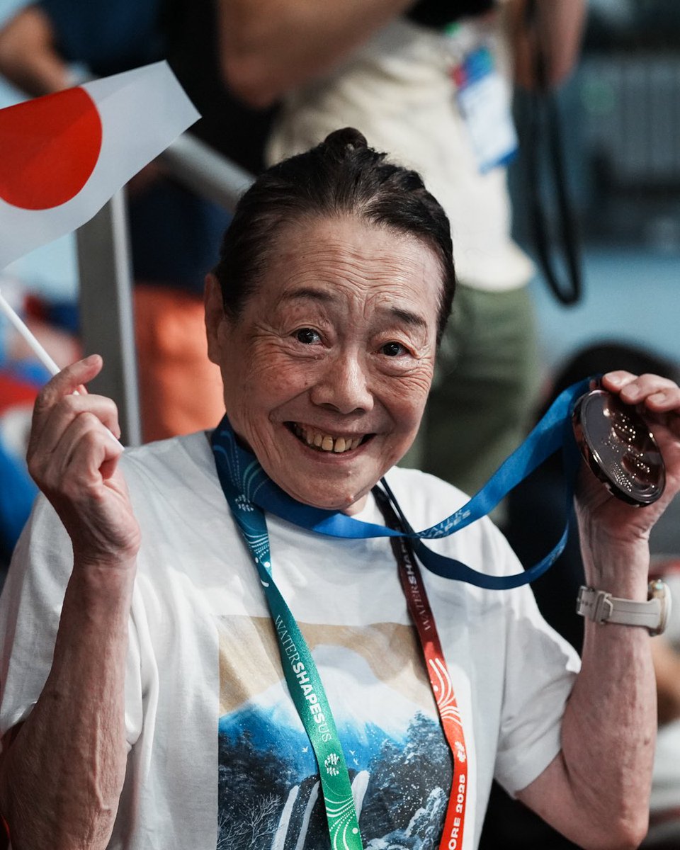 WorldAquatics's tweet photo. Age is just a number, but swimming is forever 💙🏊‍♂️

#Swimming https://t.co/aeEf3ZNsIb