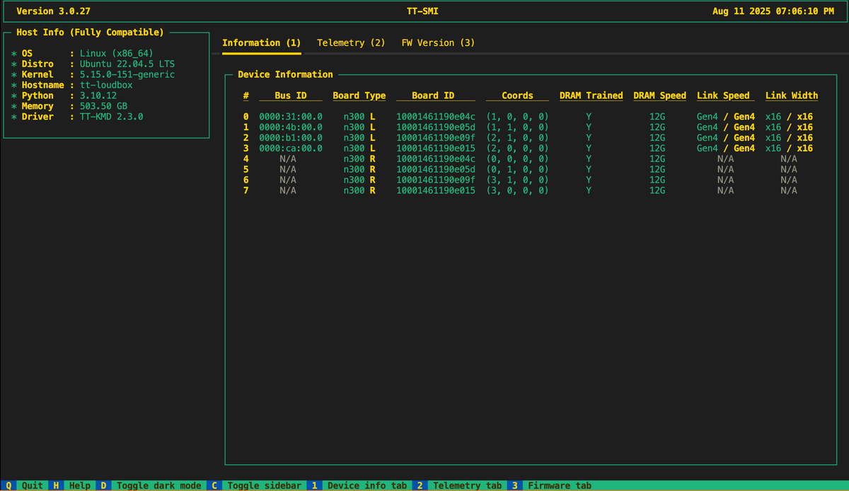 We're live with the <a href="/tenstorrent/">Tenstorrent</a> loud box

GENERATE ALL KERNELS