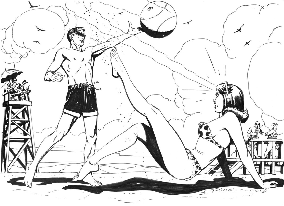 Scott Summers and Jean Grey by Steve Rude