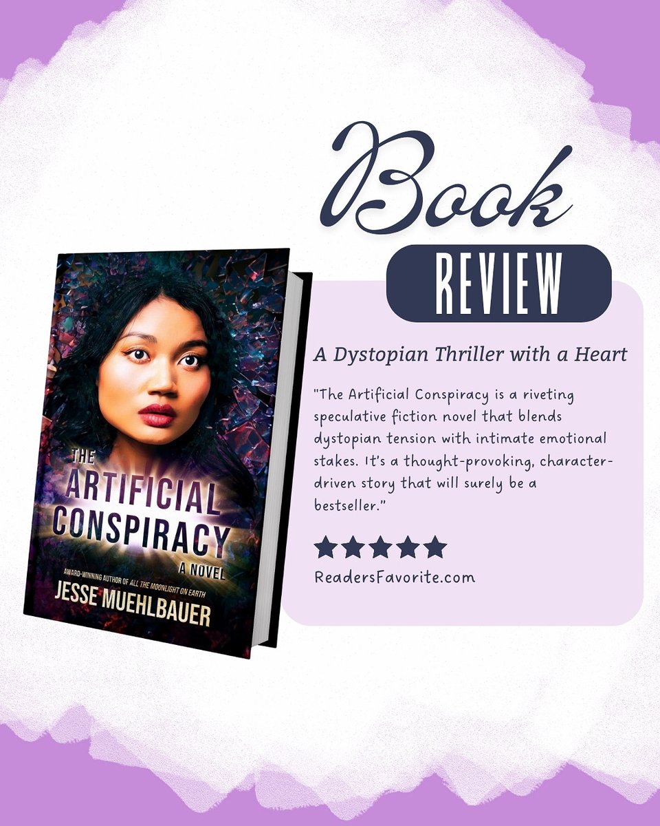 JesseInTheCity's tweet photo. Many thanks to @ReadersFavorite for their 5 star review of my new novel. 📕 

#bookreviews #bookreviewsofinstagram#theartificialconspiracy #thrillerstories #mysterynovels https://t.co/bfnWNRMwqI