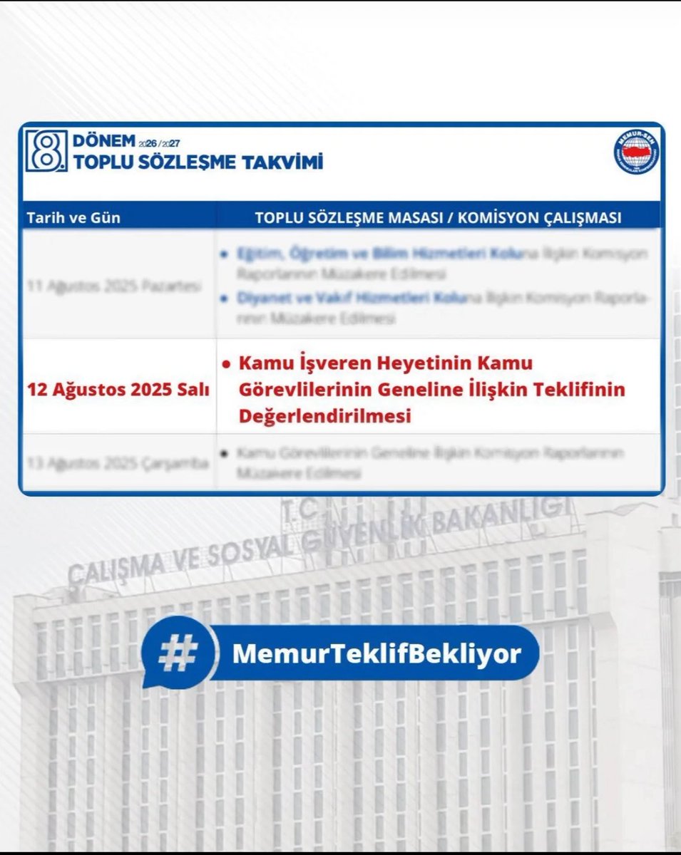 #MemurTeklifBekliyor