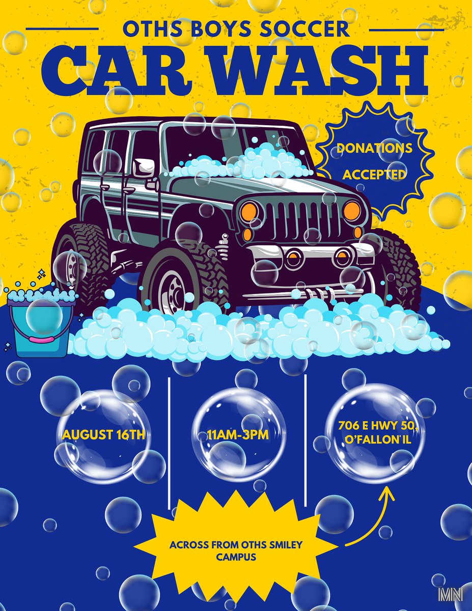 Come out and support your OTHS Boys Soccer team and get your car washed! ⚽️ 🚗🫧