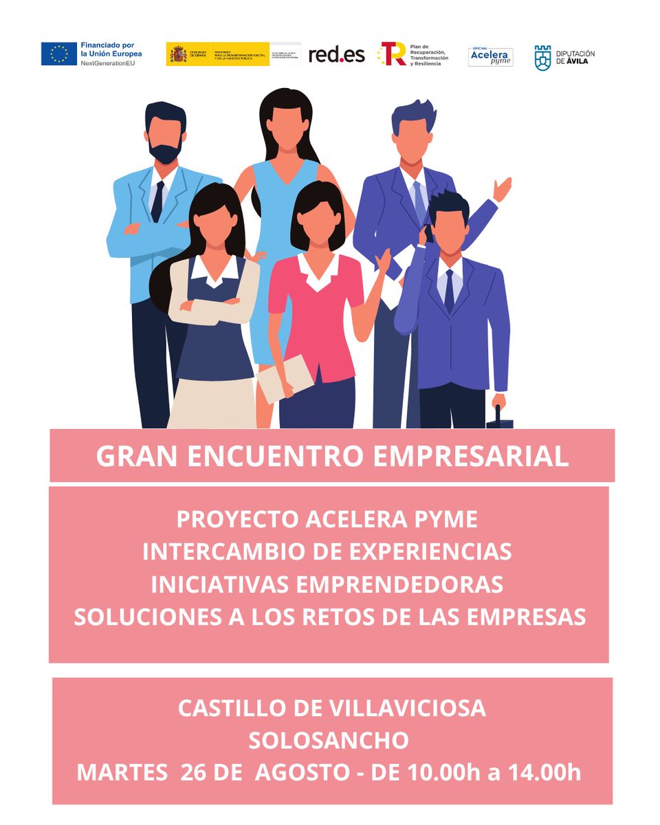 Acelerapyme Ávila (@acelerapyme_av) on Twitter photo 🏰 Gran encuentro empresarial en el Castillo de Villaviciosa (Solosancho).
Conectamos empresas, retos y soluciones para impulsar la innovación en el medio rural.
📩 info@oapavila.es
#AceleraPyme #EncuentroEmpresarial #Ávila #Solosancho #ÁvilaRural #InnovaciónRural #Networking 🏰 Gran encuentro empresarial en el Castillo de Villaviciosa (Solosancho).
Conectamos empresas, retos y soluciones para impulsar la innovación en el medio rural.
📩 info@oapavila.es
#AceleraPyme #EncuentroEmpresarial #Ávila #Solosancho #ÁvilaRural #InnovaciónRural #Networking
