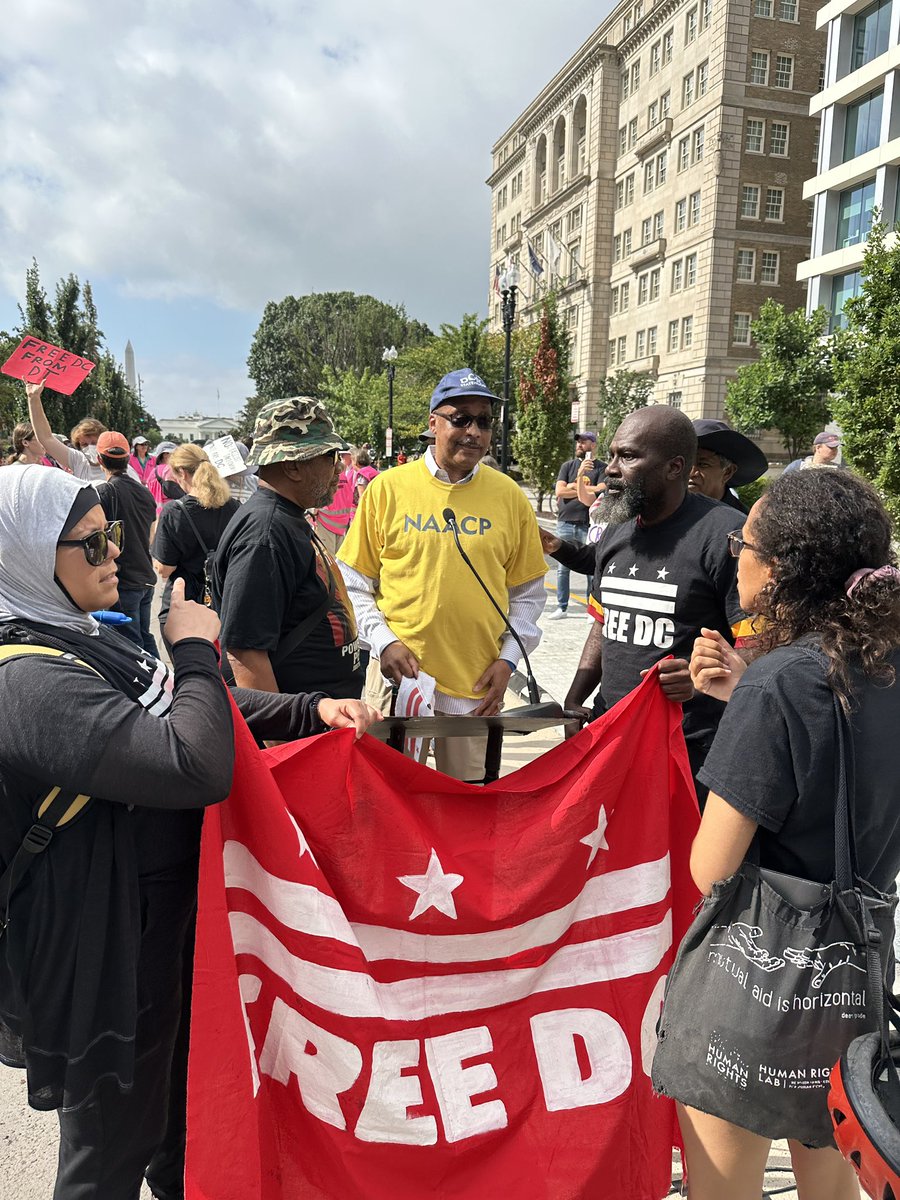 NAACP DC BRANCH (@dcnaacp) on Twitter photo Today - we stand with Free People DC, <a href="/NationalHomeles/">National Coalition for the Homeless</a>, and all of DC to protest any attempt to strip our city of control over safety and governance.
DC is our home, our voice, and our power.
Hands off DC!
#NAACPDC #HandsOffDC #HomeRuleNow Today - we stand with Free People DC, <a href="/NationalHomeles/">National Coalition for the Homeless</a>, and all of DC to protest any attempt to strip our city of control over safety and governance.
DC is our home, our voice, and our power.
Hands off DC!
#NAACPDC #HandsOffDC #HomeRuleNow