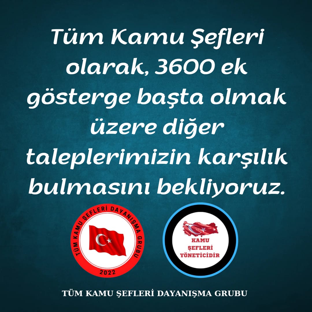 aytekince's tweet photo. Kamuda bir kaç ünvana 3600 verilirken Yönetici Kamu Şefleri nin 600 puan artışla 2800 ek göstergede bırakılması kabul edilebilir değildir. Astı ve üstüne verilip kendisi kapsam dışında bırakılan Şefler söz verilen 3600 ek göstergeyi talep ediyor. #MemurTeklifBekliyor https://t.co/0mrvfgdHO3