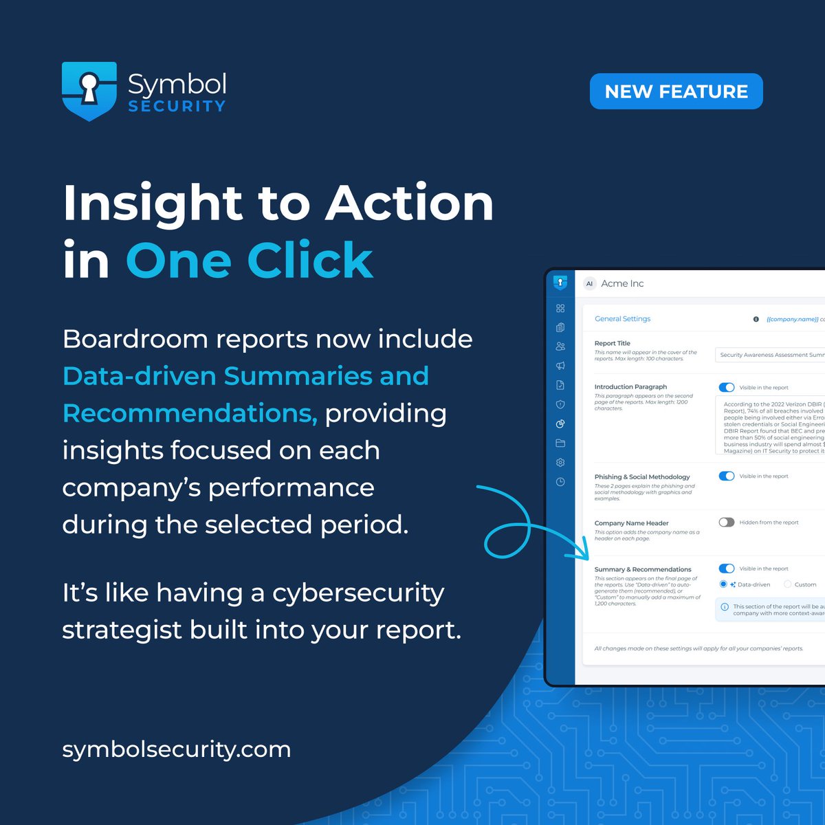 Now, your reports come with smart summaries and actionable recommendations. ✨

Instantly surface key insights, track performance, and guide your stakeholders with clear next steps. ✅

Try it in your next boardroom report ➡️ hubs.ly/Q03CbfF60

#SecurityTools #CyberSecurity