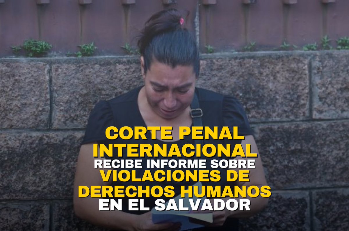 #Noticias | CPI recibe informe sobre presuntos crímenes de lesa humanidad en El Salvador: desapariciones forzadas, muertes en penales y torturas bajo el régimen de excepción. El caso queda abierto para más pruebas.

Lee los detalles 👉 bit.ly/4mAMRer