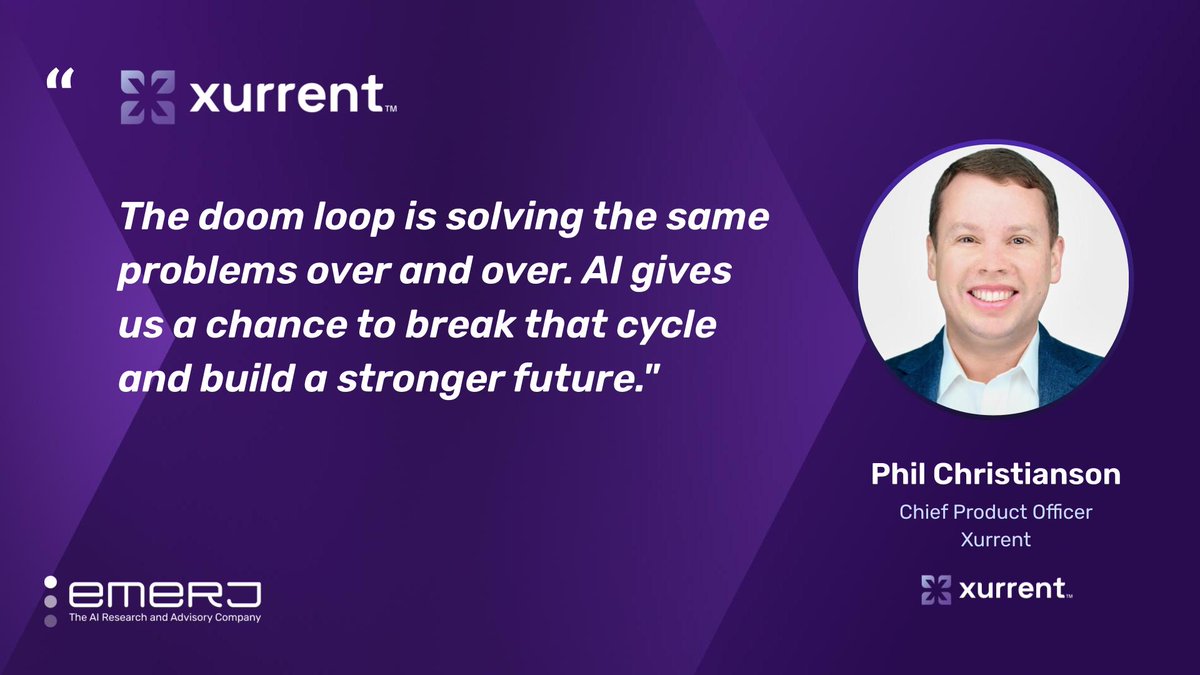Emerj AI Research (@emerj) on Twitter photo Why enterprise IT keeps repeating the same problems—and how AI can break the cycle. <a href="/Emerj/">Emerj AI Research</a> talks with Phil Christianson, Chief Product Officer at Xurrent. Listen to the full interview.
podcast.emerj.com/breaking-the-d… Why enterprise IT keeps repeating the same problems—and how AI can break the cycle. <a href="/Emerj/">Emerj AI Research</a> talks with Phil Christianson, Chief Product Officer at Xurrent. Listen to the full interview.
podcast.emerj.com/breaking-the-d…