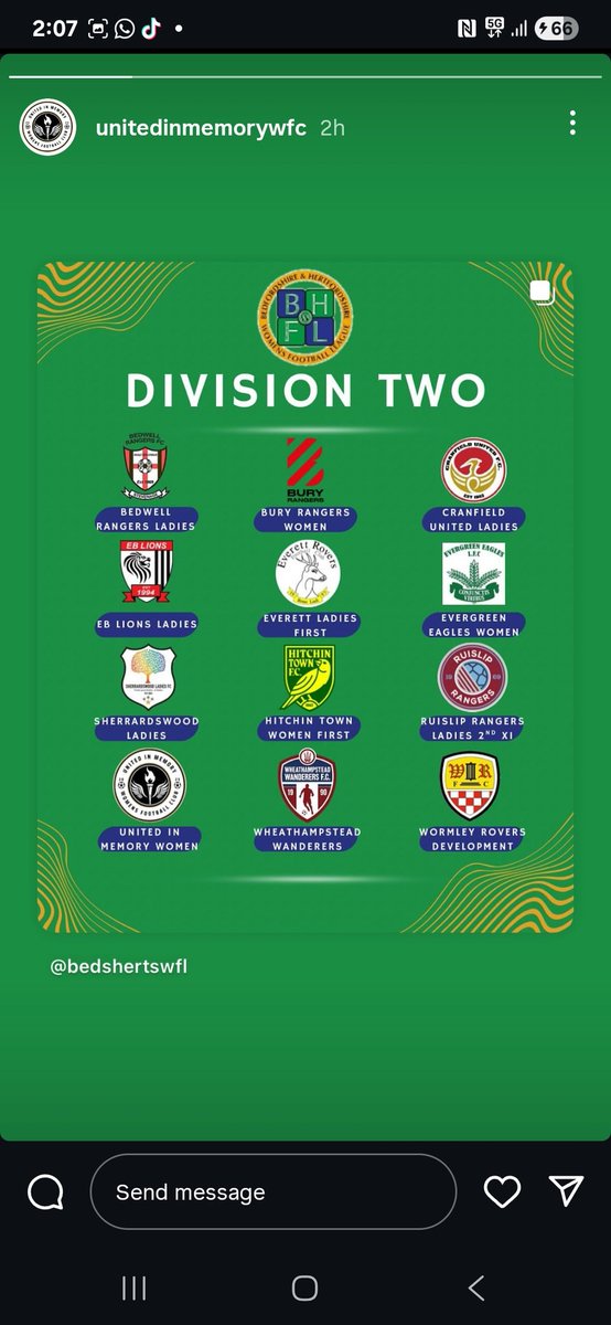So Division 2 we been put in for the upcoming womans team season should be competitive for sure but we starting fresh &amp; look forward to being part of management to bring my experience to the table to help drive them forward 👍