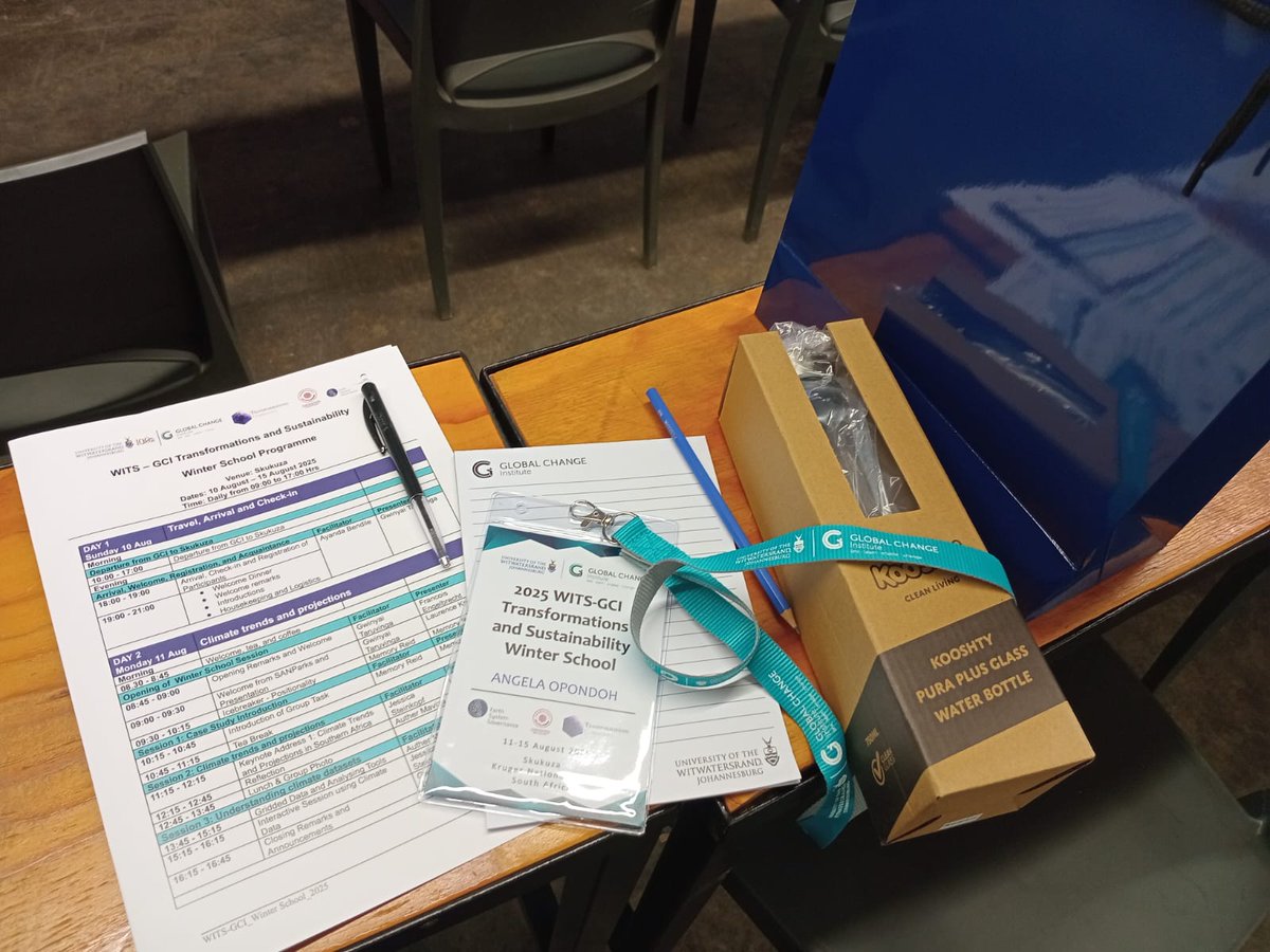 I Learner I Trainer I Forex trader I Blogger (@angiethelearner) on Twitter photo 🌍💡 A power-packed day at WITS – GCI Winter School!
From climate futures 🌱 to hands-on data 📊& inspiring discussions 💬 — ready to turn insight into action! 💪
#ClimateAction #Sustainability #WITS #GCI <a href="/WitsUniversity/">Wits University</a> ; <a href="/WitsGCI/">Global Change Institute</a> 🌍💡 A power-packed day at WITS – GCI Winter School!
From climate futures 🌱 to hands-on data 📊& inspiring discussions 💬 — ready to turn insight into action! 💪
#ClimateAction #Sustainability #WITS #GCI <a href="/WitsUniversity/">Wits University</a> ; <a href="/WitsGCI/">Global Change Institute</a>
