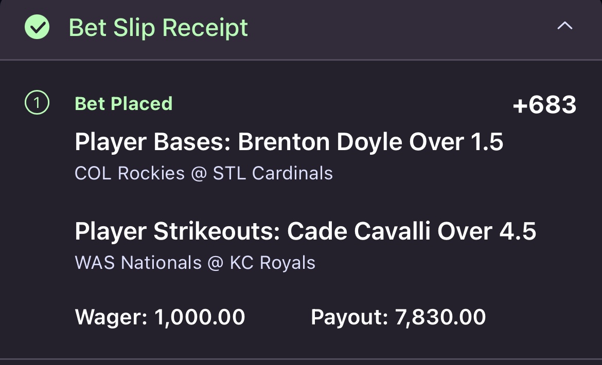 EVBettors's tweet photo. MLB Parlay 😈

If it hits, I'll give $250 to TWO people who like & retweet. Comment your Paypal or Venmo to enter ⬇️

Parlay is on Onyx, a new book legal in 40+ states. They have a "Deposit $10, Get $100 Free" bonus here (my refer a friend code = "ALEX"): https://t.co/xXjcKzNrz7