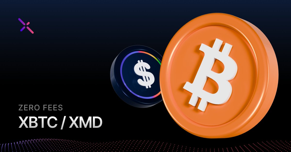 Not a typo

No trading, or gas fees on XBTC/XMD

Move to Metal.