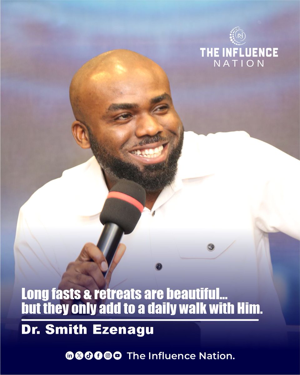 Influencenathq's tweet photo. Consistency builds intimacy with God; length without relationship is just noise.

#theinfluencenation
#marketplacegiants
#marketplaceministry
#KingdomInfluence
#fyp
#Tin https://t.co/YvD2Z1QzMx