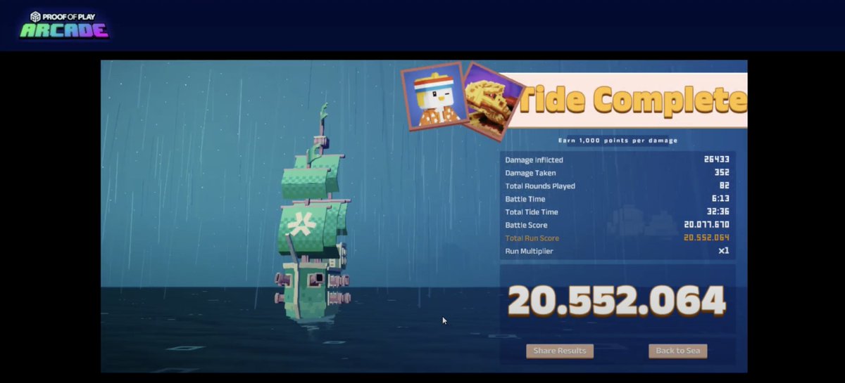 I think we made <a href="/LucaNetz/">Luca Netz 🐧✳️</a> 's character too OP in the Proof of Play Arcade. 

He also beat it which we didn't even know was possible...

Joaquin put up a score that is 2x higher than #2 with Pengu Plunderbeak.

Oops.
