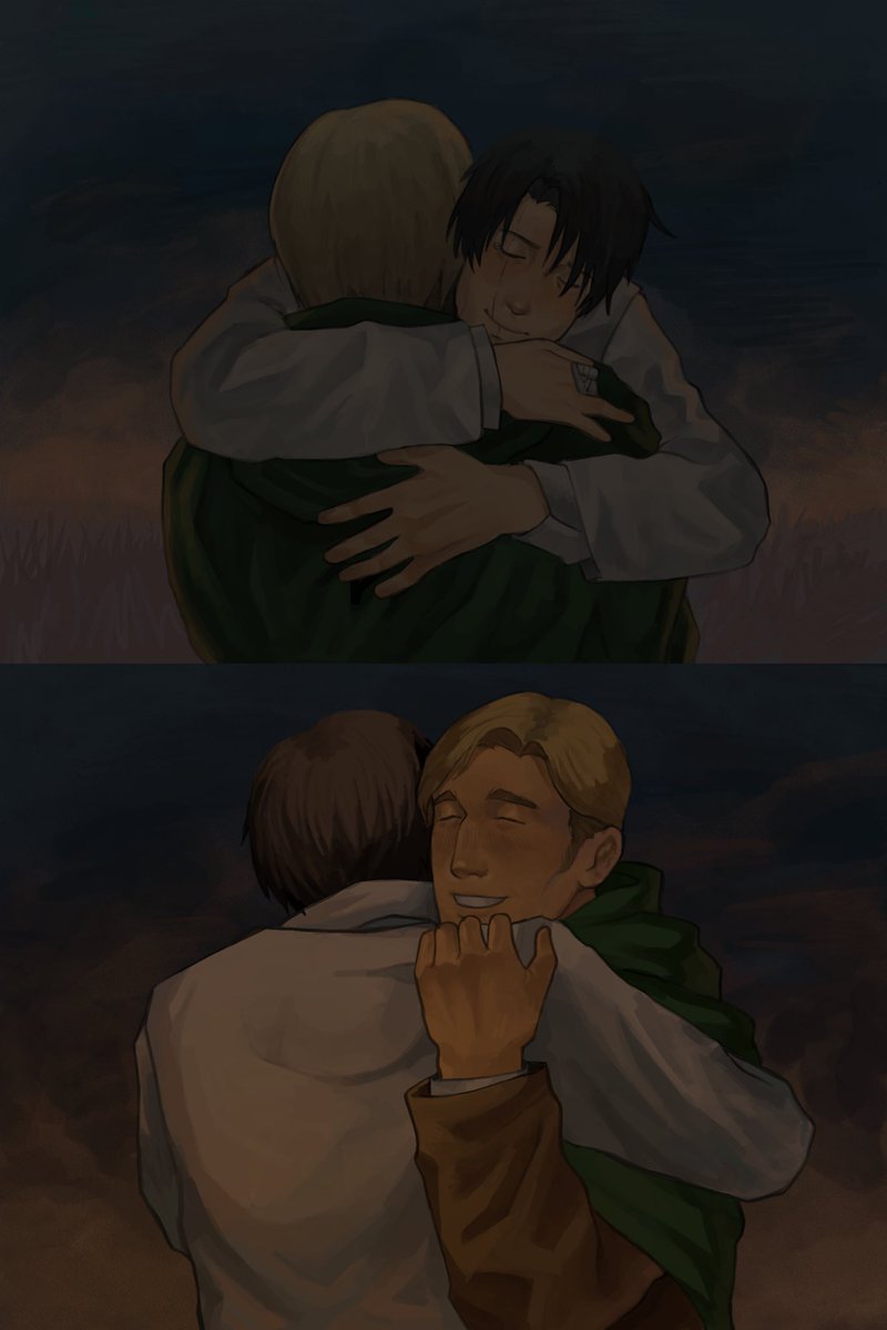 hold me console me , and then i’ll leave without a trace #eruri #aot
