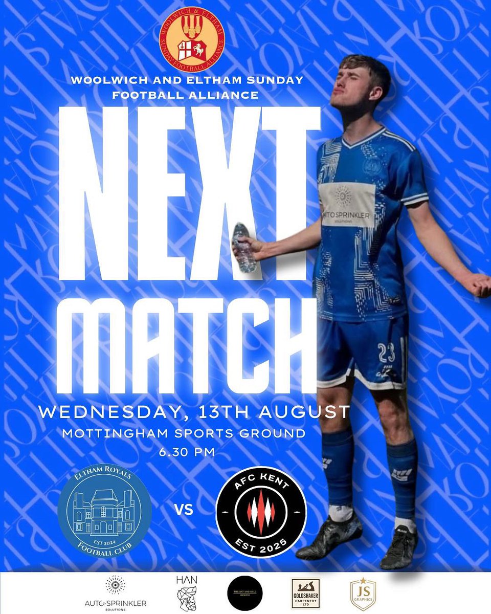 Eltham Royals FC (@elthamroyals24) on Twitter photo Midweek fixture😍 We take on new boy AFC Kent for what will be their first ever match so we have to expect the unexpected. COME ON YOU ROYALS🔵⚪️ <a href="/WESFA_Football/">W.E.S.F.A.</a> <a href="/SELKXIFC/">SELK XI FC</a> Midweek fixture😍 We take on new boy AFC Kent for what will be their first ever match so we have to expect the unexpected. COME ON YOU ROYALS🔵⚪️ <a href="/WESFA_Football/">W.E.S.F.A.</a> <a href="/SELKXIFC/">SELK XI FC</a>