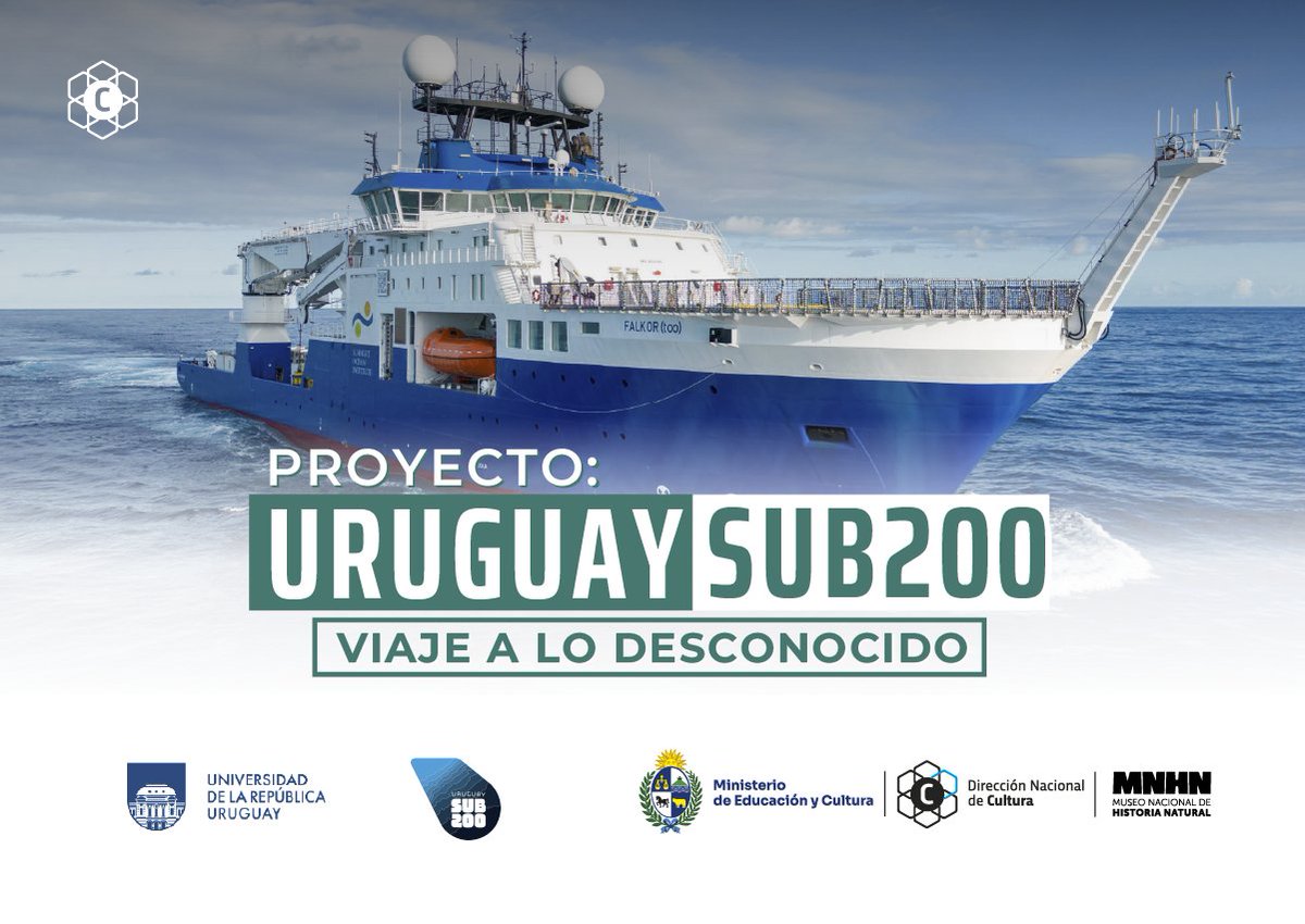 Cultura MEC (@culturamec) on Twitter photo Rumbo a las profundidades: parte del equipo científico de Uruguay SUB200 compartió detalles del proyecto en el Museo Nacional de Historia Natural.
Gracias <a href="/oh_uruguay/">Oh Uruguay</a> por el valioso registro 🎥👇
🔗youtu.be/sOC0GNLSTpE Rumbo a las profundidades: parte del equipo científico de Uruguay SUB200 compartió detalles del proyecto en el Museo Nacional de Historia Natural.
Gracias <a href="/oh_uruguay/">Oh Uruguay</a> por el valioso registro 🎥👇
🔗youtu.be/sOC0GNLSTpE