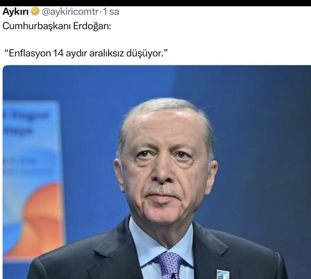 ✔️ Enflasyon 14 aydır düşüyormuş...‼️

Ben maľım ikna oldum. Ya siz❓️
#ÜlkeyiAteşeAttınız