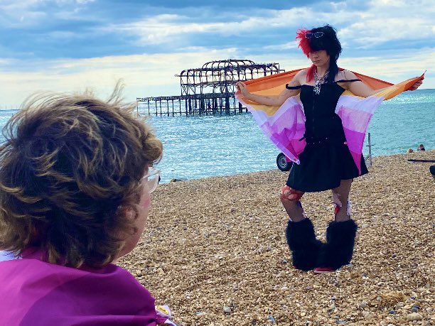 thruiris's tweet image. late Brighton pride post whatever give me likes for being a hot lesbian