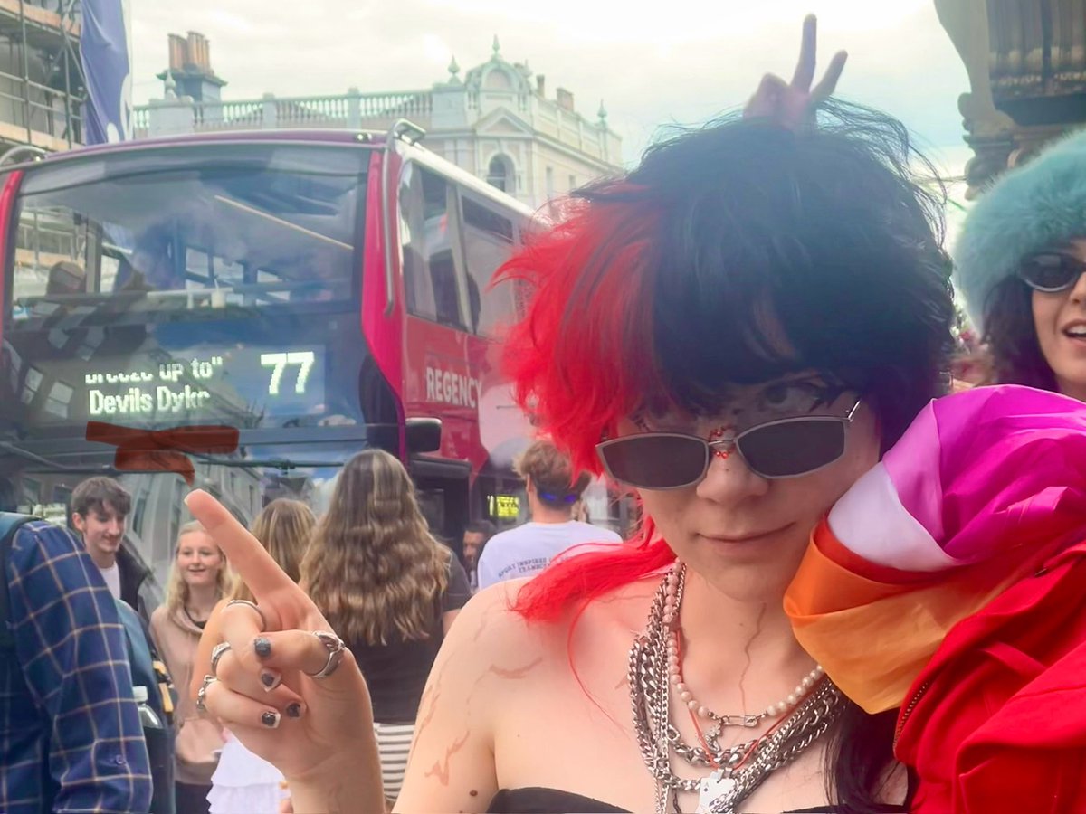 thruiris's tweet image. late Brighton pride post whatever give me likes for being a hot lesbian