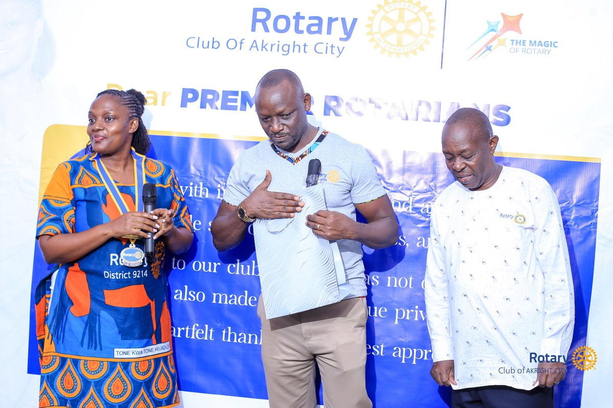 RC_AkrightCity's tweet photo. "Celebrating our incredible club officers for their dedication, teamwork, and passion that kept the magic alive all year long. Your service has been nothing short of inspiring! 💛✨ #MagicOfRotary #GratitudeFellowship" https://t.co/dH4bDi30ed